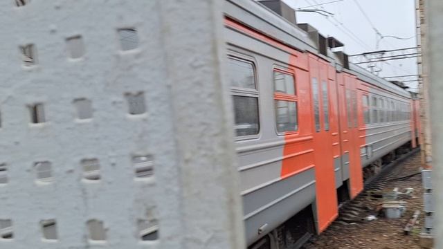 отправление электропоезда ЭД4М-0388 со станции Монино! электропоезд прошёл ТР-2 в депо. смотреть онлайн