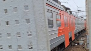 отправление электропоезда ЭД4М-0388 со станции Монино! электропоезд прошёл ТР-2 в депо.