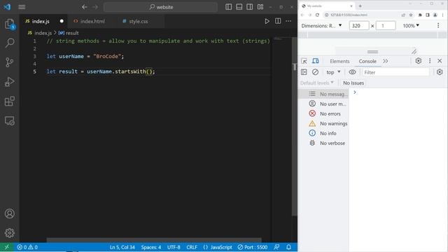МЕТОДЫ СТРОК в JavaScript // JavaScript STRING METHODS of Jav _14