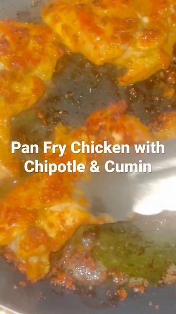 Pan Fry  Chipotle & Cumin Boneless Chicken Thighs #shorts