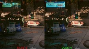 "Cyberpunk 2077" RTX-3060: DLSS-2 vs DLSS-4 (4K Custom Setting)