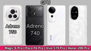 Honor 200 Pro Vs Honor Magic 6 Pro Vs Poco F6 Pro Vs Vivo S19 Pro Specs Review
