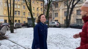 Тесты грима на морозе с актрисой Полиной Чернышовой.