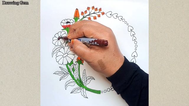 Project Cover Page Design Idea|| Easy and Cute Front Page Idea #art