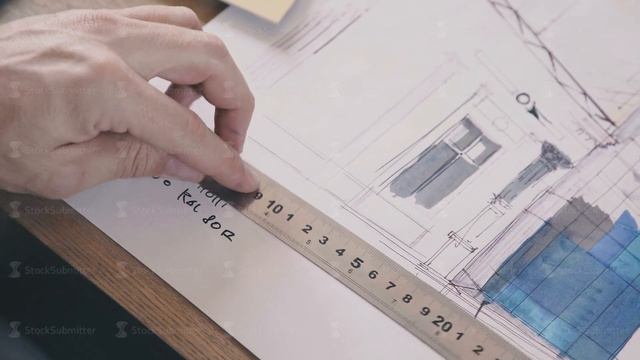 Drawings, design project and tools for drawing pencil, ruler смотреть онлайн