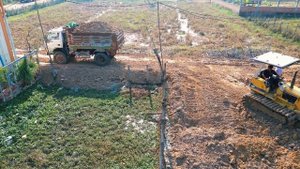 Строительство, новый участок под засыпку