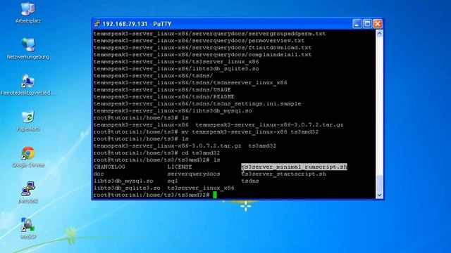 Installationsanleitung Teamspeak 3 Server Linux