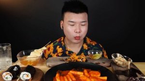 Mukbang)SUB/Yancy eat/fish cake rice cake/ASMR eating sounds