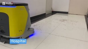 Pudu CC1 - Cleaning robot in different scenarios