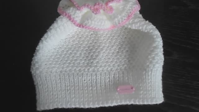 Детская шапочка спицами. МК Марьюшка