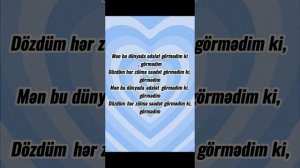 Amina ft. PRoMete – Görmədim(lyrics)