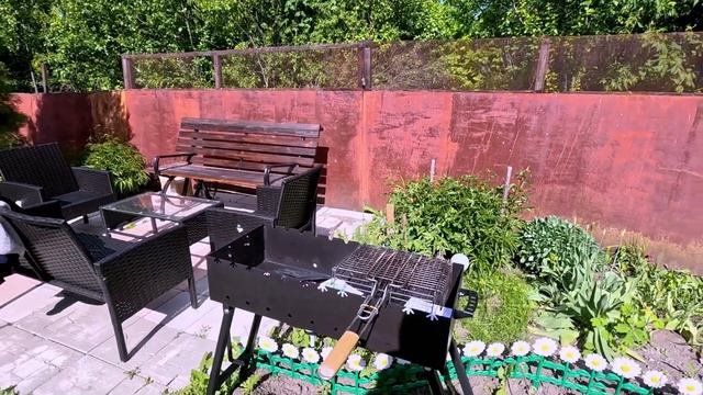 #3 Готовим шашлыки - маринуем на красном вине. Испытываем новый, мощный стальной мангал UNIKIT смотреть онлайн