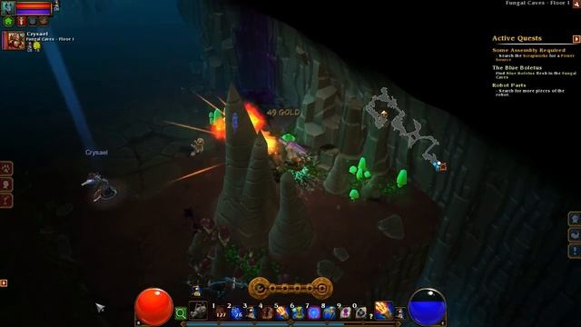 Torchlight 2 Gameplay Walkthrough Let's Play - Part 19 HD - The Blue Boletus & New Base!