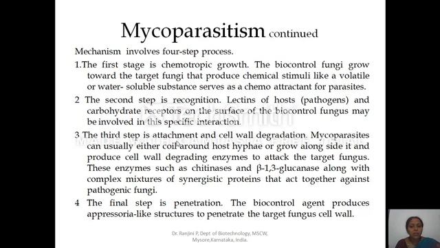 BIOTECHNOLOGY Mechanism of Biocontrol and biocontrol agents