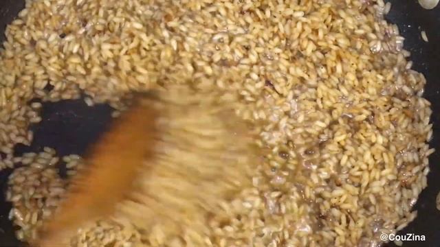 Delicious Scallop  Mushroom Risotto  Radish salad  Broccoliريزوتو المحار والفطر  سلطة الفجل 