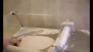 Раскатка теста для лаваша.