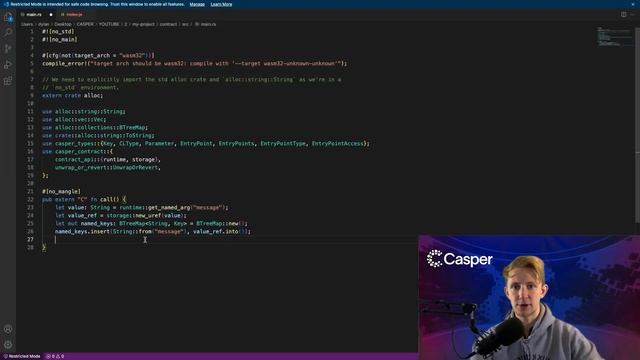 Casper Association dApp Developer Series  2  Write and Compile Your First Smart Contract