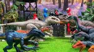 Massive Of Jurassic World Dinosaurs: Ankylosaurus, Indoraptor, Indominus Rex,Alioramus, Ampelosauru