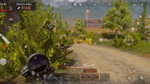 Бомж с дробовиком на ферме.