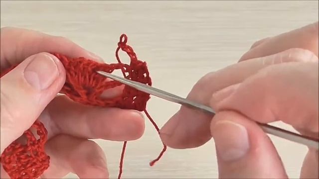 Вязание ажурного воротника крючком. Схема. Видео урок.