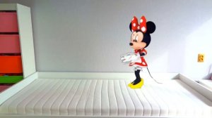 Five Little MICKEY and MINNIE Mouse Sylvester Spiderman Jumping On The Bed