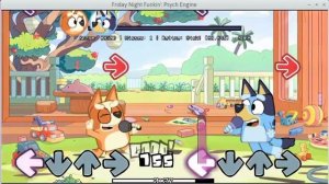 Friday Night Funkin' Bluey Mod Smile and Can Can song