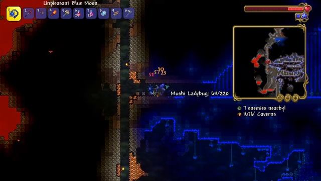 Terraria catching Truffle Worm. смотреть онлайн