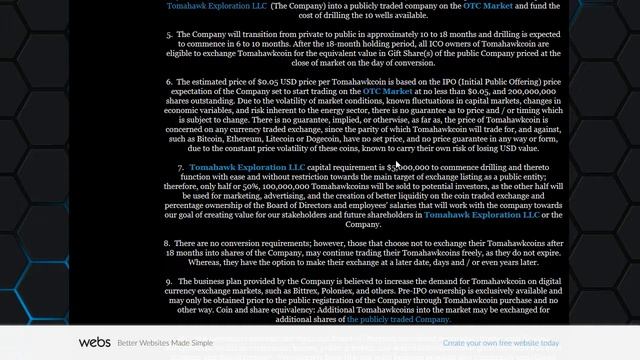 ICO Tomahawkcoin. Инвестирование в нефтепромышленность. Обзор проекта. Старт краудсейла 30.07.2017 смотреть онлайн
