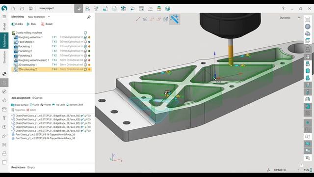SprutCAM Tutorial #37 | Mill 3 Axis AeroSpace Toolpath Machining
