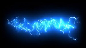 Футаж молнии на чёрном фоне