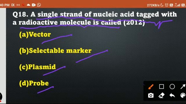 Biotechnology  Principle and Process Class 12 chapter 11 PYQ
