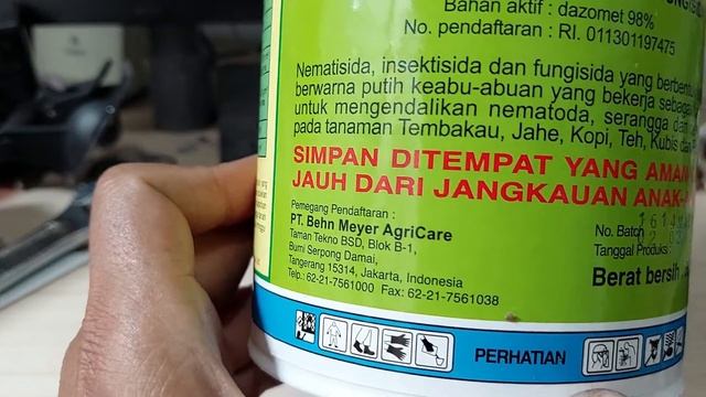 UNBOXING BASAMID 98GR UNTUK MENGATASI SERANGAN NEMATODA PADA AKAR TANAMAN