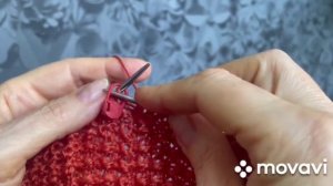 Красивый рельефный узор при вязании по кругу