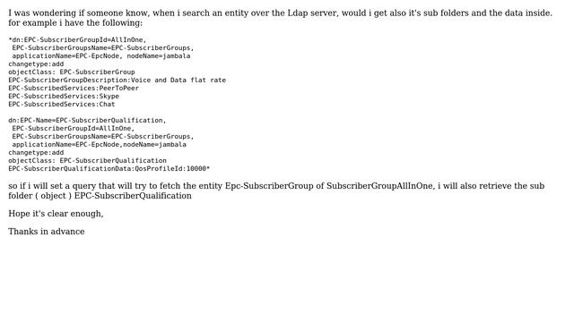 Search inside LDAP Server