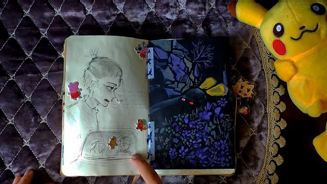 ʕ ﹷ ᴥ ﹷʔ[Обзор скетчбука]✨🌸/ sketchbook tour смотреть онлайн