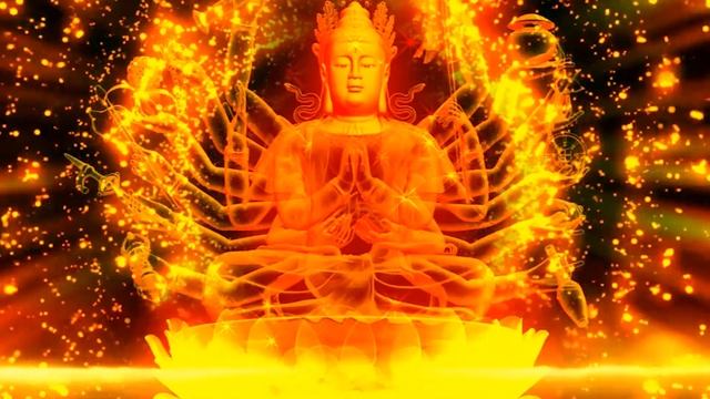 VJ LOOP 4K | Golden particle Buddha  | VK VISUAL STUDIO |