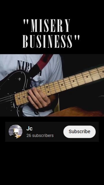 Paramore - Misery Business Guitar Cover