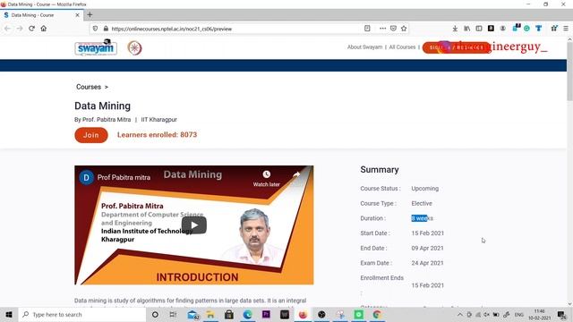 IIT Kharagpur Free Data Mining Course | Free Online Course Certificate by IIT Kharagpur