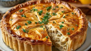 Заливной пирог с курицей и капустой

🥬 🥧 🥕