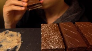 ASMR Ice Cream Truffle And Chocolate Snack Cakes No Talking Eating Sounds (吃播-먹방) 4K