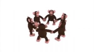 Веселые обезьяны крутятся под весёлую музыку 1 час