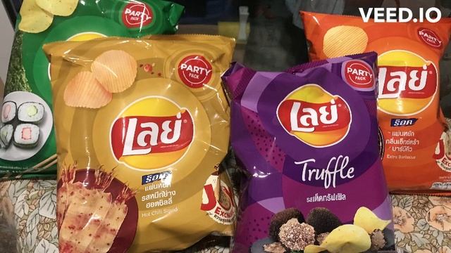 Lays Purple Bag Truffle Flavor Asia Exclusive Review Part 3 podcast Asian Snacks asmr #laysthailand смотреть онлайн