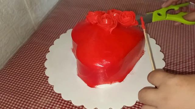 FLORAL HEART SHAPE CAKE DESIGN VALENTINES CAKE  CHOCHON CAKES