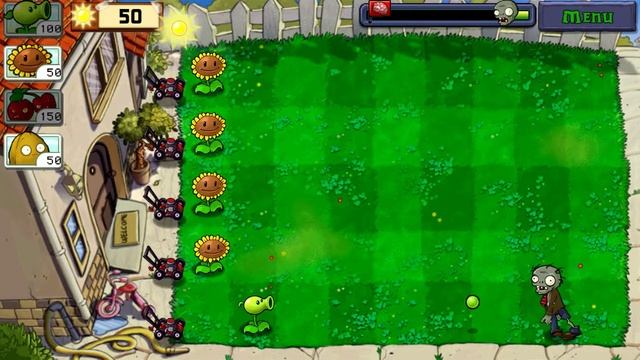 Проходим классику.Растения против зомби.No1 смотреть онлайн