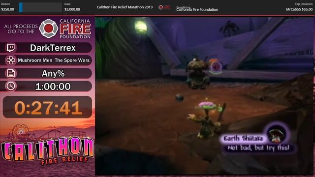Mushroom Men: The Spore Wars Any by DarkTerrex in 54:09 - Calithon Fire Relief 2019
