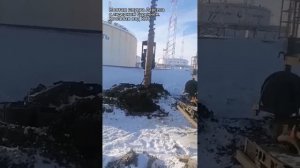 Лидерное бурение под шпунт Ларсена