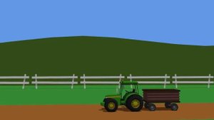 Farm Work Story - The Tractor Is Spraying The Field Fairy Tale Tractor - Work In The Field