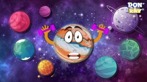 Planet Size Song - Jupiter Planets of Solar System | Solar System Song Kids learn Planets