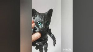 Котёнок, подвижная игрушка на шарнирах, ЗД печать