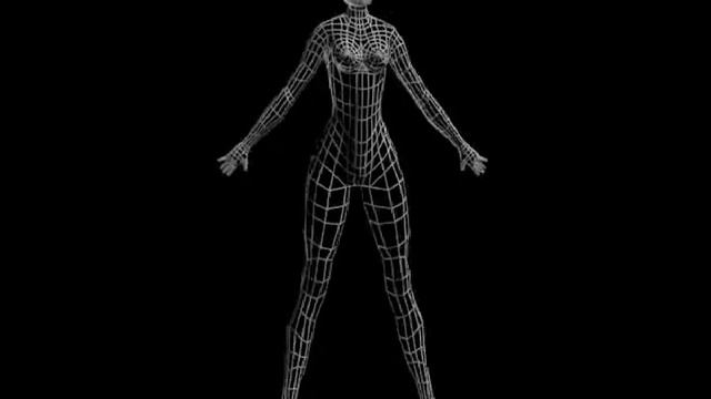 Female Model_Wireframe Render смотреть онлайн